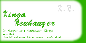 kinga neuhauzer business card